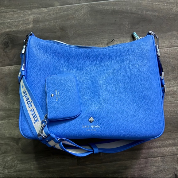 Kate Spade Tide Pool Blue Shoulder Bag with Coin Pouch - Picture 5 of 5